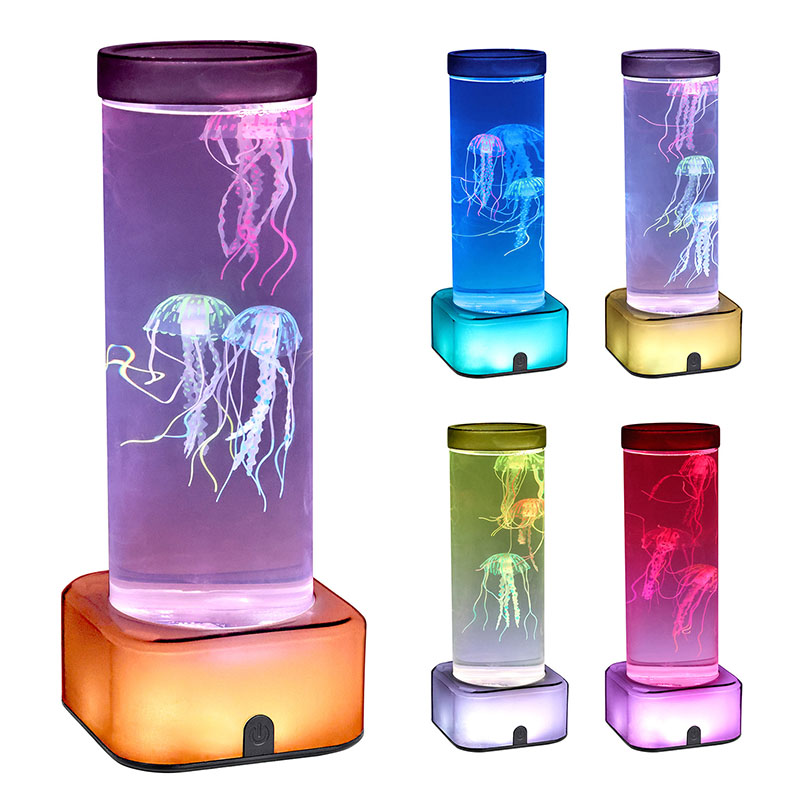 Stor manetlampa med RGB fyrkantig bas