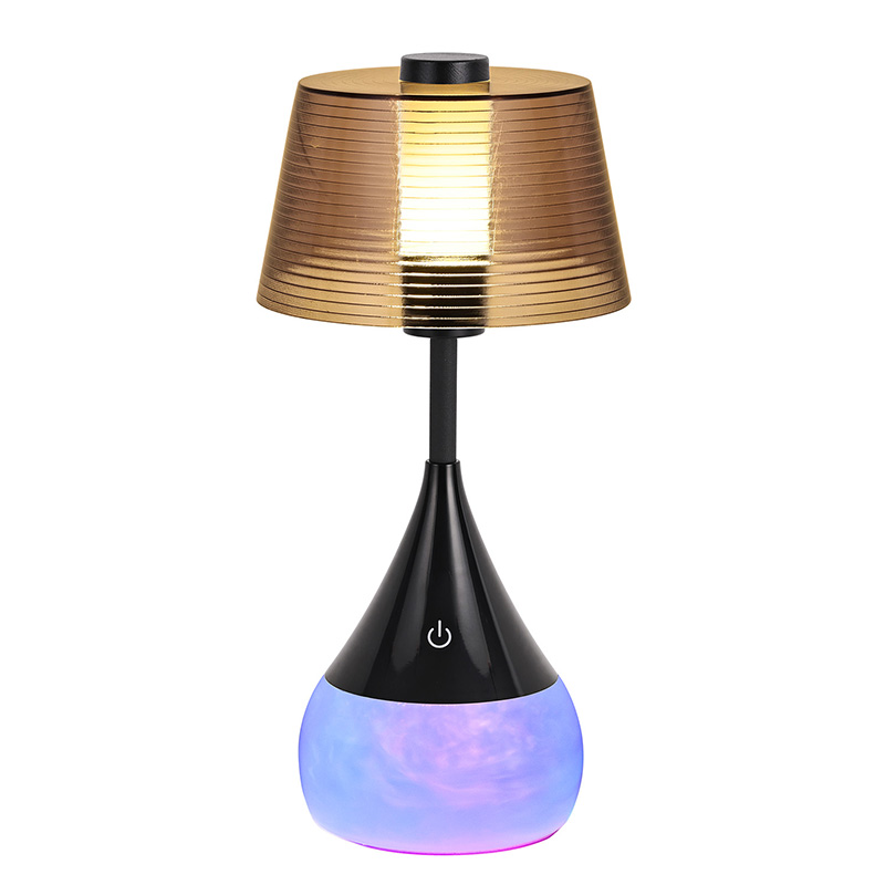 Billig led bordslampa med grumlig form
