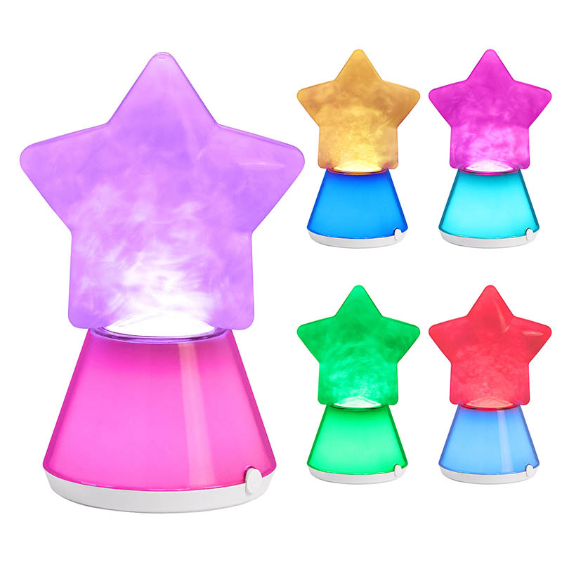 Molnigt RGB nattljus med stjärnskugga