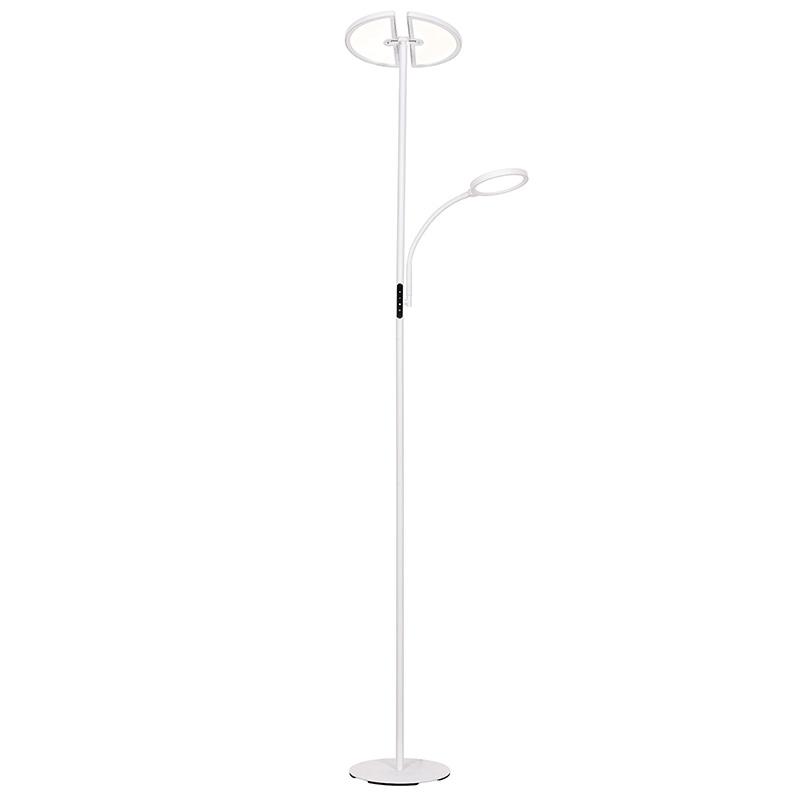 Modern dual-moon LED-golvlampa