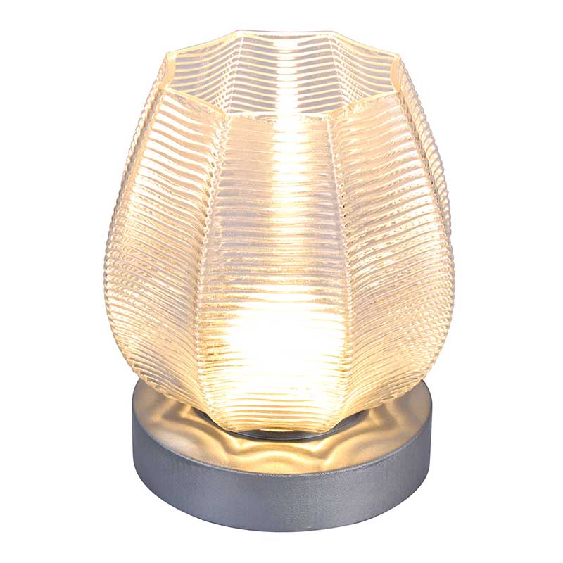 Glas presentbordslampa