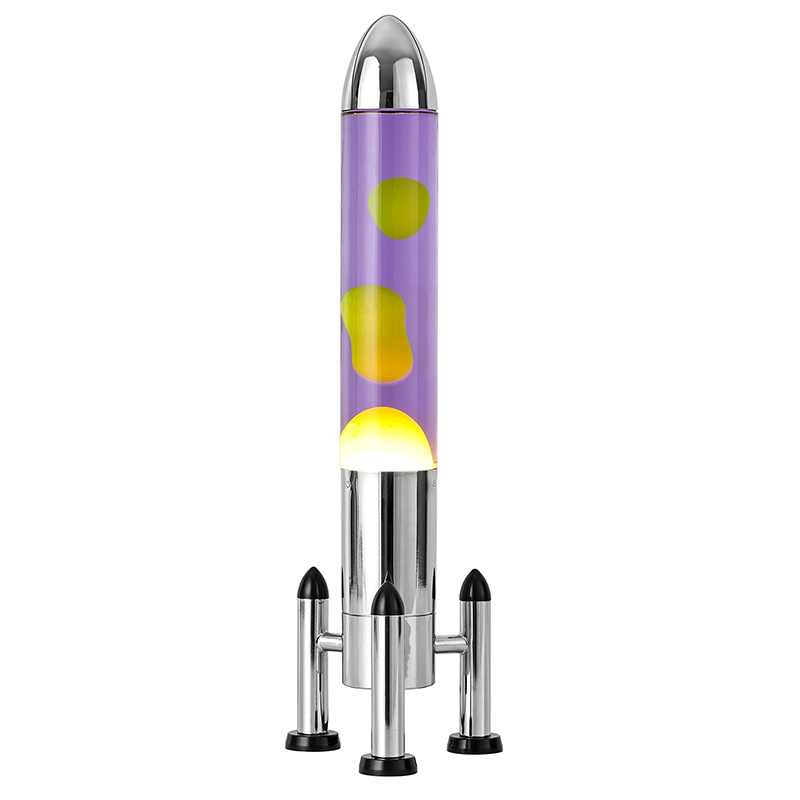 Stor LED Lava lampa med raketskärm