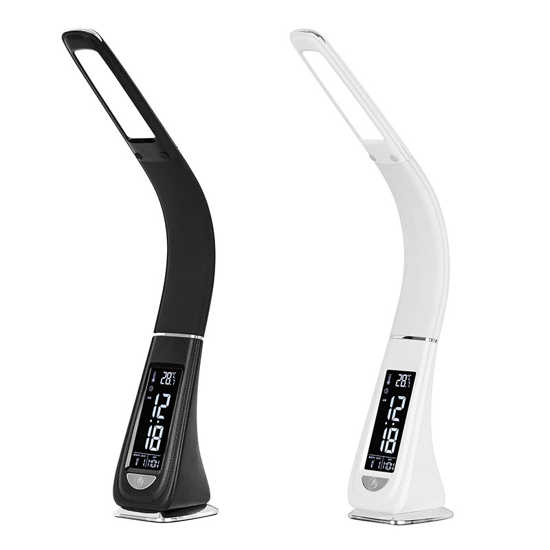 LED -skrivbordslampa med fjäder