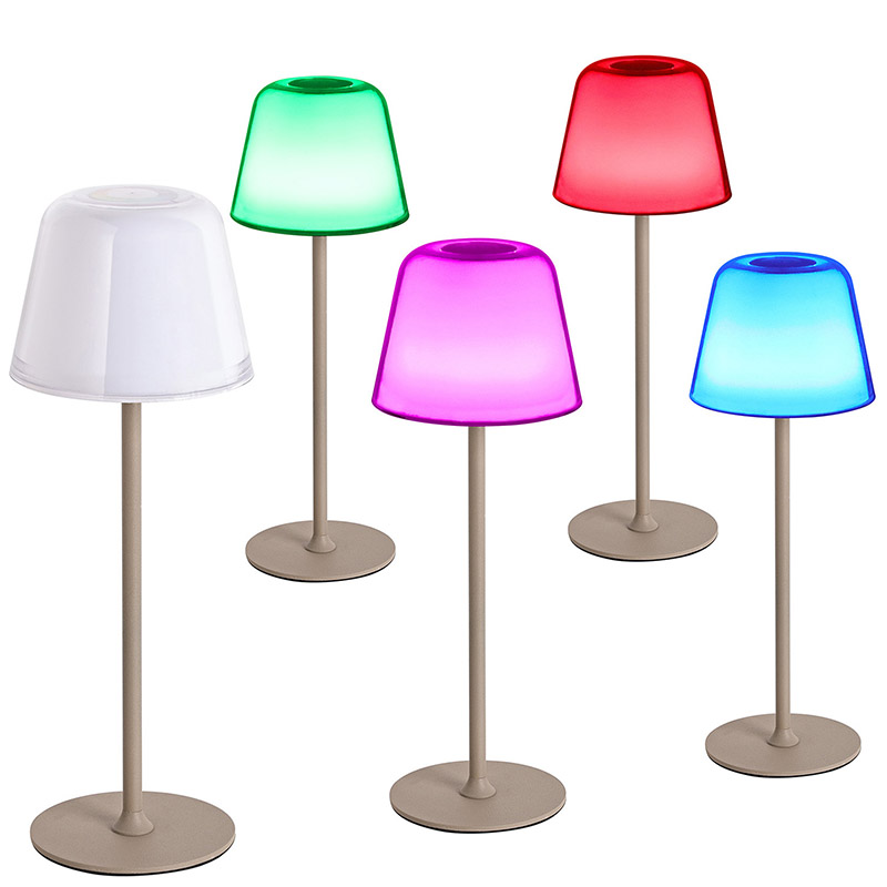 LED -skrivbordslampa med RGB -svampskugga