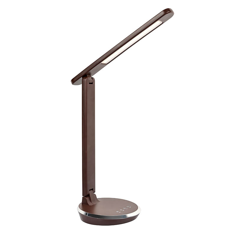 LED -skrivbordslampa med USB -portladdare