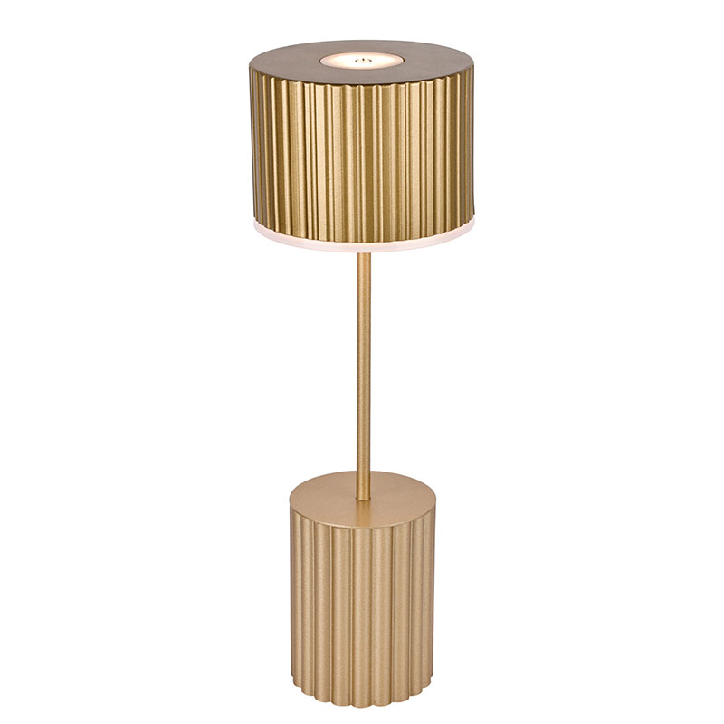 Metallskärm liten bordslampa med batteri