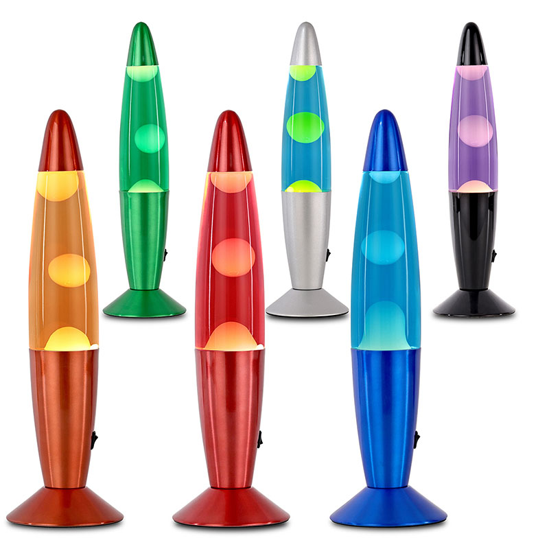 Metallic Glaze 13 tum Led Litter Lava Lamp