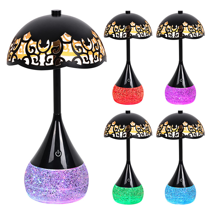 RGB Color Base LED -skrivbordslampa med paraplyform