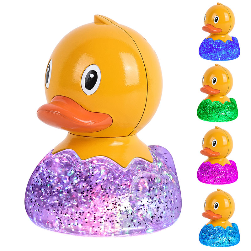 RGB Duck Lamp med Glitter Liquid