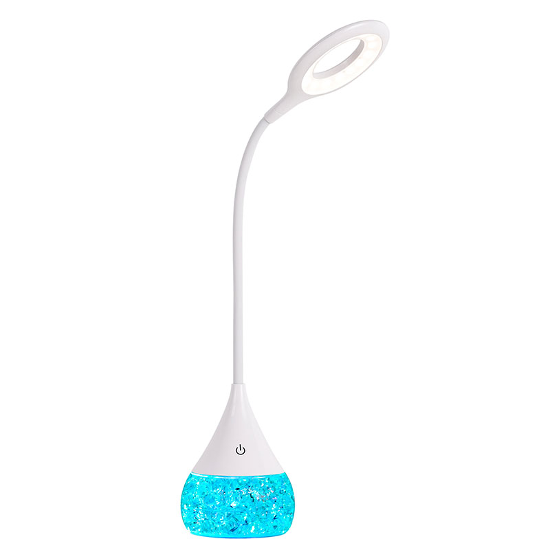 RGB ICE Liquid Base LED-bordslampa med justerbar skärm